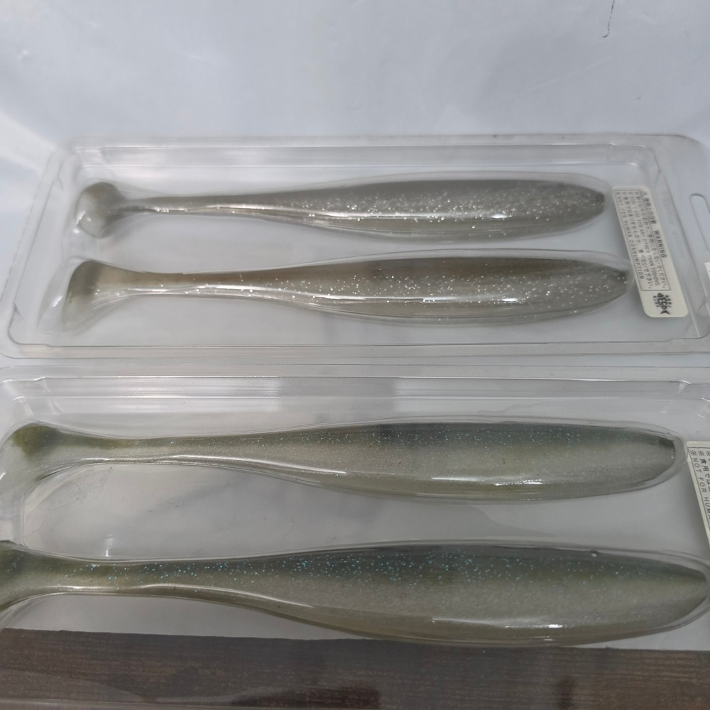 Lot of 2 Keitech Easy Shiner Swimbait 8in Tennessee Shad & Smallmouth Magic - Picture 4 of 8